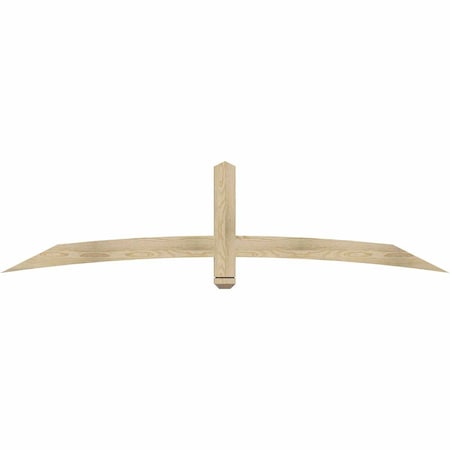 Ekena Millwork Bellingham Rough Sawn Timber Gable Bracket, Douglas Fir, 84"W x 21"H x 2"D x 4"F, 6/12 Pitch GBW084X21X0204BEL00RDF